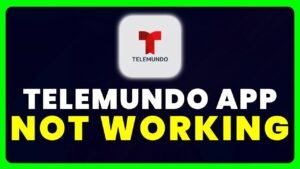 A smartphone showing a loading icon while troubleshooting the Telemundo app connection issues.