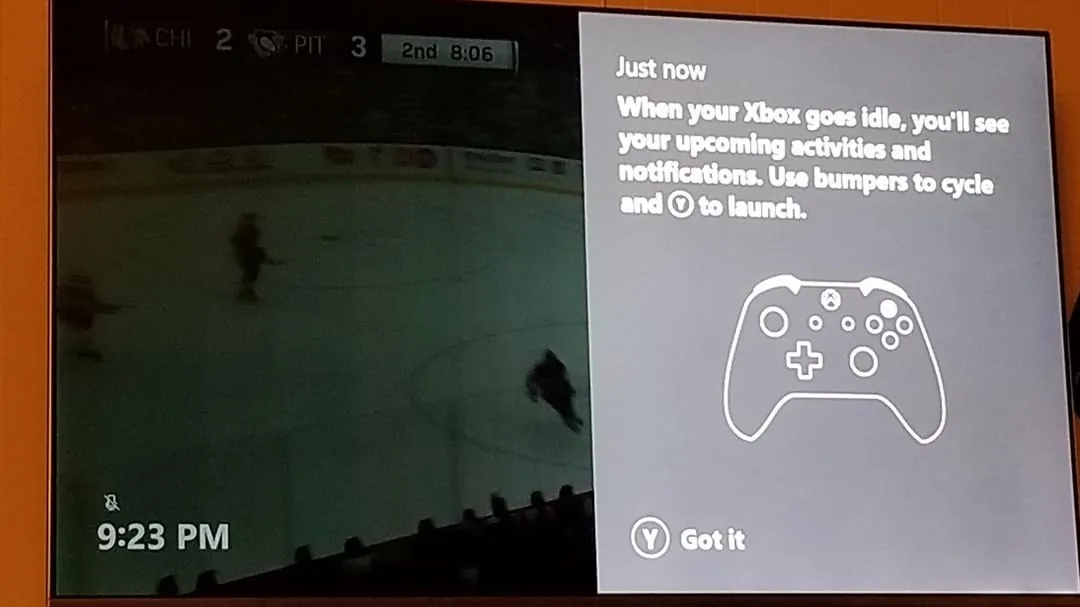 A streaming device connected to a TV experiencing cache-related app loading issues.
